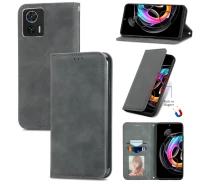 Купить - чехол для смартфона  Чехол-книжка Skin Feel Leather Wallet для Motorola Edge 30 Neo Grey