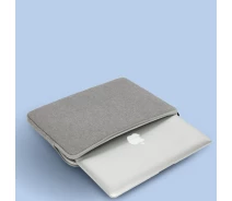Купить - чехол для Apple MacBook  Чехол сумка для ноутбука из мягкой защитой для Macbook Air Pro 15"-16" Cерый