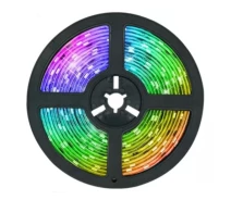 Купить - светодиодную ленту  Светодиодная лента RIAS 5050 LED RGB в бухте 5м разноцветная 5V USB Bluetooth (4_00561)