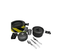 Купить - туристическую посуду  Набор туристической посуды алюминиевой Cooking Set DS-308 (5854)