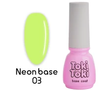 Купить - базу для ногтей  Цветная база Toki Toki Neon № 03, 5 мл
