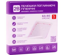 Купить - одноразовую пеленку  Пеленки для младенцев 2B Поглотительные 60х90 см 5 шт. (7640341150885) (546160-01)