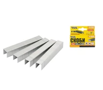 Купить - скобу и заклепку  Скобы каленые 6 мм 1000 шт MASTERTOOL GM (41-0306)