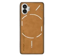 Купить - чехол для смартфона  Кожаный чехол - накладка Fanoya для Nothing Phone 2 коричневый