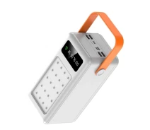 Купить - power bank  УМБ Thatti WXJ-029 Power Bank 60000 mah Внешний аккумулятор с быстрой зарядкой Quick Charge 3.0 (поверь банк, портативная батарея) Белый + USB-лампочка
