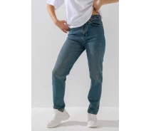Купить - женские джинсы  Джинсы женские Mom Fit Zeo Basic 4413 34 Сине-зеленый (230)