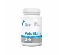 Купить -  Витамины VetExpert VetoSkin Small Breed & Cat для здоровья шерсти и кожи у котов и собак малых пород 60 табл