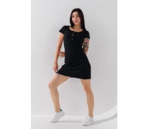 Купить - повседневное платье  Платье однотонное женское LAWA WBC02384 L Черный (296)