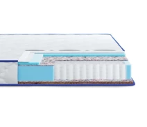 Купить - матрас  Матрас двухсторонний Highfoam Largo Pocket Cocos пружинный 80x190 см (EVR-5656)