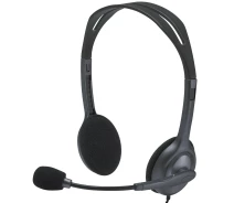 Купить - наушники  Компьютерная гарнитура Logitech H111 Stereo Silver (981-000593)