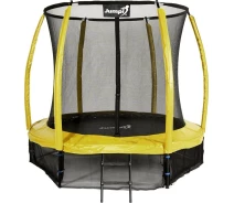 Купить - батут  Садовый батут Jumpi Maxy Comfort Plus с внутренней сеткой 8,5FT 252 см желтый