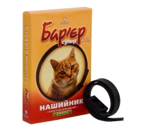 Купить - зоотовар для кота  Ошейник от блох и клещей для котов Продукт Барьер Супер 35 см (пр-10)