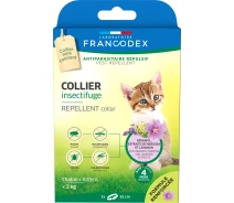 Купить - противопаразитарное средство для кота  Ошейник от блох и клещей Francodex Repellent Collar для котят, 35 см