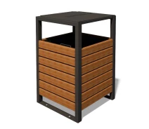 Купить - уличную урну  Урна GoodsMetall из металла и дерева 700х480х450 GM4