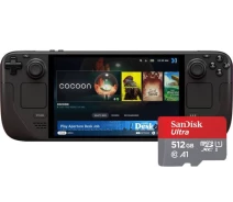 Купить - игровую консоль  Игровая консоль Valve Steam Deck OLED 1Тb Black + Карта памяти SanDisk Ultra 512Gb