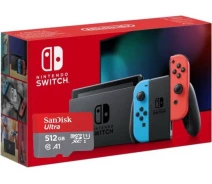 Купить - игровую консоль  Игровая консоль Nintendo Switch Neon Blue-Red (Upgraded version) + Карта памяти SanDisk Ultra 512Gb