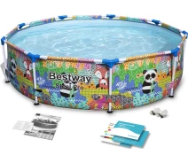 Купить - бассейн  Бассейн на стойках Bestway Steel Pro 274 см 4 в 1 (5612F)
