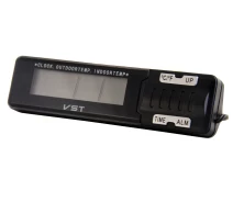 Купить - метеостанцию  Внутренний и наружный термометр с часами VST VST-7065