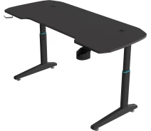 Купить - стол ПК  Геймерский компьютерный стол GT Racer T-1229 (120x60x71-79) Black