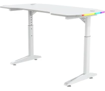 Купить - стол ПК  Геймерский компьютерный стол GT Racer T-1229 (120x60x71-79) White