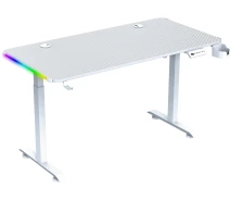 Купить - стол ПК  Геймерский компьютерный стол GT Racer T-1231 (120x60x73-117) White