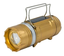 Купить - фонарик  Фонарь кемпинговый Sheng Ba SB-9699 на солнечной батарее c фонариком Gold (3_03692)