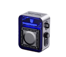 Купить - портативную колонку  Портативная Bluetooth колонка Transformers TF-Y02 Megatron с басами, RGB-подсветкой, 1800 mAh, серая