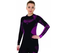 Купить - женское термобелье  Термокофта Brubeck Dry Bruebeck (1026-LS13070-black/amaran)