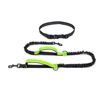 Купить - поводок для собак  Поводок-пояс для собак Harness 160-260см, поводок для бега с собакой Зелений