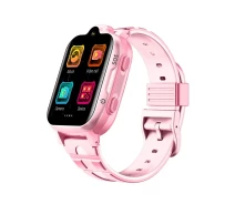 Купить -  Детские наручные смарт часы K15 с камерой, GPS отслеживанием и 4G / WiFi Pink (16422)