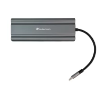 Купить - кардридер  USB-хаб Wondertech WT00586 10 в 1 USB2.0x1 USB3.0x1 USB-C / Type-C + VGA + HDMI + 3,5mm AUX + SD / TF слот для карт + PD USB-C (000586)