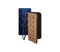 Купить - чехол для смартфона  Чехол-кошелек из экокожи для телефона Xiaomi Black Shark 4 Коричневый ромб