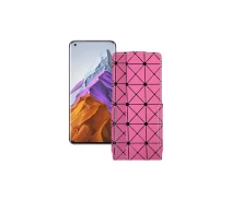 Купить - чехол для смартфона  Чехол-флип из экокожи для телефона Xiaomi Mi 11 Pro 2021 Розовый ромб