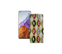 Купить - чехол для смартфона  Чехол-флип из экокожи для телефона Xiaomi Mi 11 Pro 2021 Камни-цветные