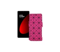 Купить - чехол для смартфона  Чехол-книга из экокожи для телефона Xiaomi 12s Pro Розовый ромб