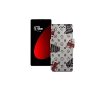 Купить - чехол для смартфона  Чехол-книга из экокожи для телефона Xiaomi 12s Pro Луи-Витон-белый