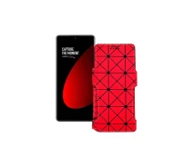 Купить - чехол для смартфона  Чехол-книга из экокожи для телефона Xiaomi 12s Pro Красный ромб