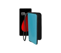 Купить - чехол для смартфона  Чехол-кошелек из экокожи для телефона Xiaomi 12s Pro Голубой