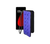 Купить - чехол для смартфона  Чехол-кошелек из экокожи для телефона Xiaomi 12s Pro Синий ромб