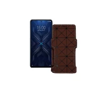 Купить - чехол для смартфона  Чехол-книга из экокожи для телефона Xiaomi Black Shark 4 Коричневый ромб
