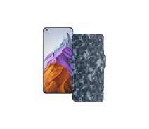Купить - чехол для смартфона  Чехол-книга из экокожи для телефона Xiaomi Mi 11 Pro 2021 Хаки-синий