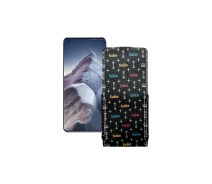 Купить - чехол для смартфона  Чехол-флип из экокожи для телефона Xiaomi Mi 11 Ultra 2021 Фэшн черный