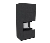 Купить - топку и печь  Каминная топка Kratki FLOKI BOX правый 8 kW Ø 160 в корпусе с керамогранита FOKOS SALE