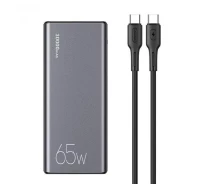 Купить - power bank  Powerbank USAMS 30000 mAh 65W Повербанк для ноутбука телефону зі швидкою зарядкою QC3.0 PD3.0 + Кабель 100W (usams65w)