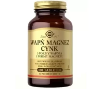 Купить -  Витамини кальций, магний, цинк, Солгар, Solgar Wapń Magnez Cynk, 100 табл