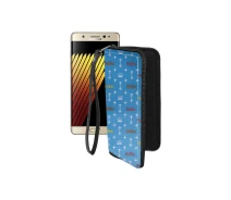 Купить - чехол для смартфона  Чехол-кошелек из экокожи для телефона Samsung Galaxy Note 7 (N930) Фэшн голубой