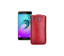Купить - чехол для смартфона  Вытяжка из экокожи для телефона Samsung Galaxy A5 2016 (A510) Красный