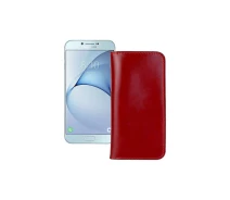 Купить - чехол для смартфона  Портмоне из экокожи для телефона Samsung Galaxy A8 (A800F) Красный