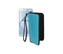 Купить - чехол для смартфона  Чехол-кошелек из экокожи для телефона Samsung Galaxy A8 (A800F) Голубой
