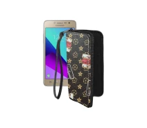 Купить - чехол для смартфона  Чехол-кошелек из экокожи для телефона Samsung Galaxy Grand Prime Plus (G532) Луи-Витон-коричневый
